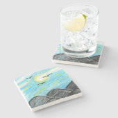 Hübsche Aussicht auf die Berge Steinuntersetzer (Seitenansicht)