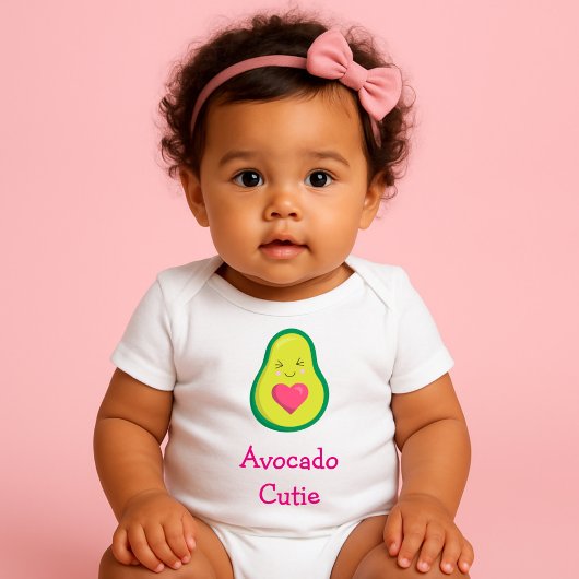 Hübsche Avocado-Süsse Baby Strampler