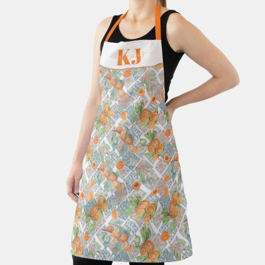 Hübsche Azulejo Apricot Tiles | Monogramm Schürze (InSitu)