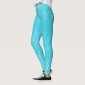 Hübsche Azure Blue Modern Star Leggings (Links)
