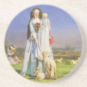 Hübsche Baa Lambs von Ford Madox Brown Getränkeuntersetzer (Vorne)