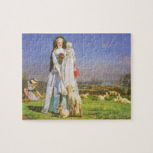 Hübsche Baa Lambs von Ford Madox Brown Puzzle