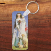 Hübsche Baa Lambs von Ford Madox Brown Schlüsselanhänger (Rückseite)