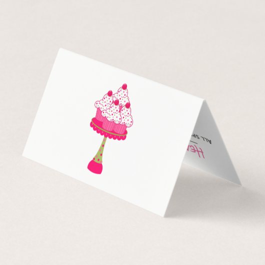 Hübsche Bäckerei-Loyalität gefaltete Visitenkarten (Rückseite)