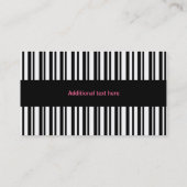 Hübsche Bäckerei-Visitenkarte für Schwarz, Weiß un Visitenkarte (Rückseite)