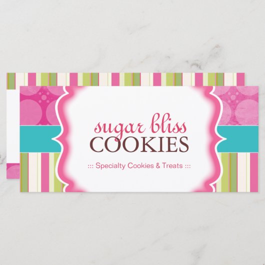 HÜBSCHE BAKERY GIFT-BESCHEINIGUNG (Vorne/Hinten)