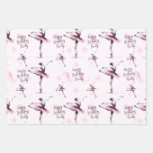 Hübsche Ballerina Geschenkpapier Set (Vorderseite 2)