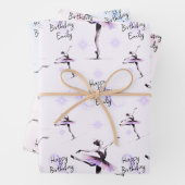 Hübsche Ballerina Geschenkpapier Set (Beispiel)