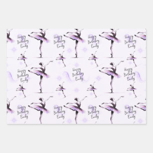 Hübsche Ballerina Geschenkpapier Set