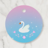 Hübsche Ballerina Girina Geburtstagsfeier Geschenkanhänger (Rückseite)