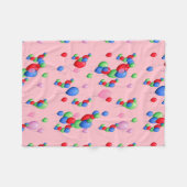 Hübsche Ballone auf Rosa Fleecedecke (Vorderseite (Horizontal))