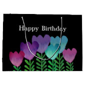 Hübsche Bärenblüte Große Geschenktüte (Rückseite)