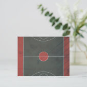 Hübsche Basketball-Kunstwerke Postkarte (Stehend Vorderseite)