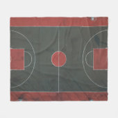 Hübsche Basketballarmatur Fleecedecke (Vorderseite (Horizontal))