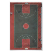 Hübsche Basketballarmatur Fotodruck (Vorne)