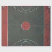 Hübsche Basketballarmatur Geschenkpapier (Flach)