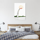 Hübsche Basketballarmatur Leinwanddruck (Insitu (Schlafzimmer))