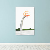 Hübsche Basketballarmatur Leinwanddruck (Insitu (Holzboden))