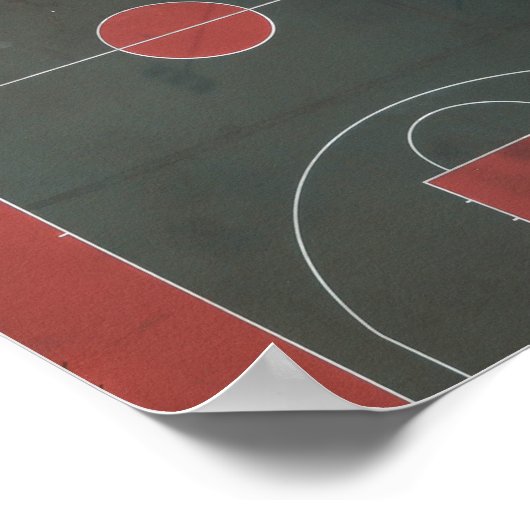 Hübsche Basketballarmatur Poster (Ecke)