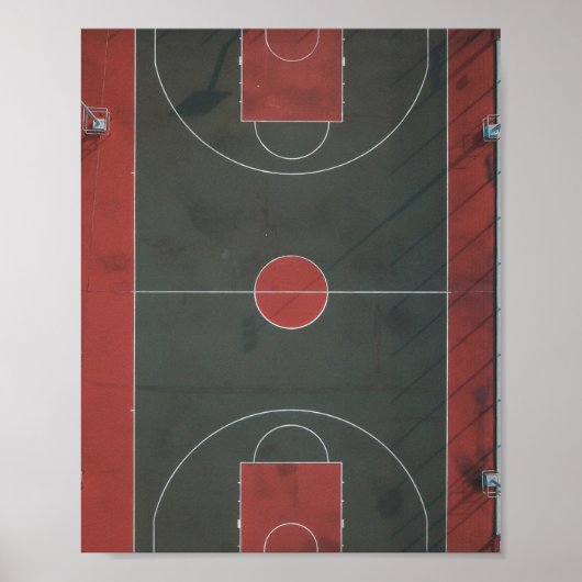 Hübsche Basketballarmatur Poster (Vorne)