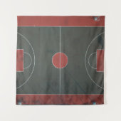 Hübsche Basketballarmatur Wandteppich (Vorderseite (Horizontal))