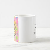 Hübsche Baumdarstellung und Zitat Kaffeetasse (Mittel)