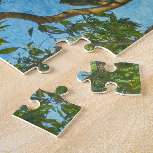 Hübsche Baumkunst mit Blue Sky Puzzle (Seite)