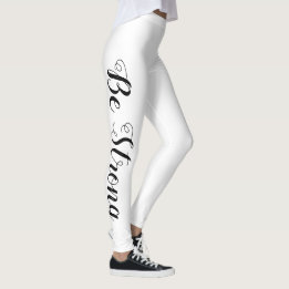 hübsche BE STRONG Typografie | Leggings