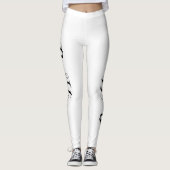 hübsche BE STRONG Typografie | Leggings (Vorderseite)