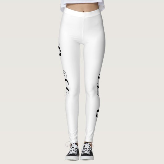 hübsche BE STRONG Typografie | Leggings (Vorderseite)