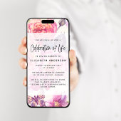 Hübsche Beerdigung der Blumen Digitale Einladung