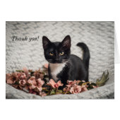 Hübsche Bella Rose Dankeschön Karte (Vorderseite (Horizontal))