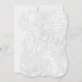 Hübsche Belladonna Lilie & Damask Geburtstagsparty Einladung (Rückseite)