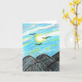 Hübsche Berge Karte (Gelbe Blume)