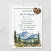 Hübsche Berge und Fotomodelle Einladung (Vorderseite)