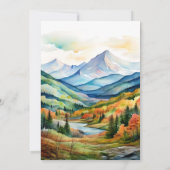 Hübsche Berge und Fotomodelle Einladung (Rückseite)