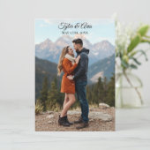 Hübsche Berge und Fotomodelle Einladung (Stehend Vorderseite)