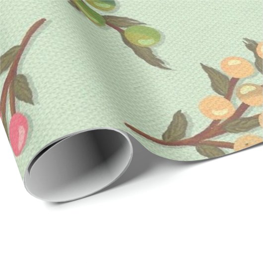 Hübsche Berries Geschenkpapier (Rolleneckpunkt)