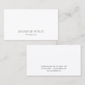 Hübsche Berufliche Sleek Design Chic Schlicht Mode Visitenkarte (Vorne/Hinten)