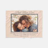 Hübsche Beste Mama je Sprichwörter 31 Foto Rosa Fleecedecke (Vorderseite (Horizontal))