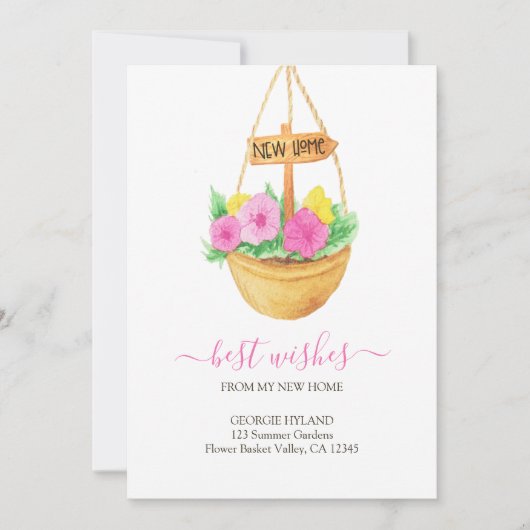 Hübsche Bewegung meines neuen Zuhause-Warenkorbs Ankündigung (Vorderseite)