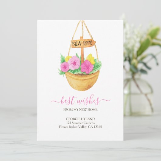 Hübsche Bewegung meines neuen Zuhause-Warenkorbs Ankündigung (Stehend Vorderseite)