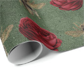 Hübsche Bienen Blumengeschenk Geschenkpapier (Rolleneckpunkt)
