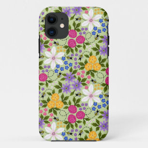 Hübsche Bienen und Buttercups Case-Mate iPhone Hülle