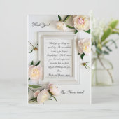 Hübsche Bilderrahmen Hochzeit Dankeschön-Karte Einladung (Stehend Vorderseite)