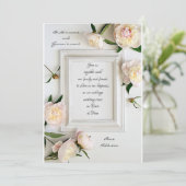 Hübsche Bilderrahmen-Hochzeit Einladung (Stehend Vorderseite)