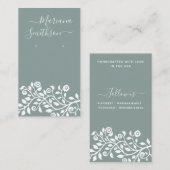 Hübsche Bildgraue Ohrring-Grafikkarten Visitenkarte (Vorne/Hinten)