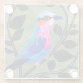 ’Hübsche Birdie’ Glass-Untersetzer Glasuntersetzer (Rückseite)