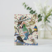 Hübsche Birdies Postkarte (Stehend Vorderseite)