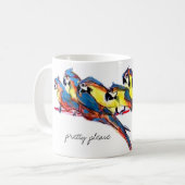 Hübsche bitte Macawpapageien Kaffeetasse (Vorderseite Links)